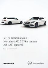 Mercedes-AMG C 63 2015 M177 motor 205 serisi servis tanıtımı