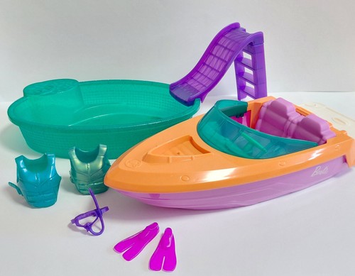 Barbie boot und pool - boot,