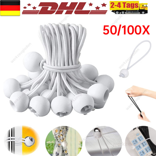 100x spann gummi mit kugel - 50/100x,