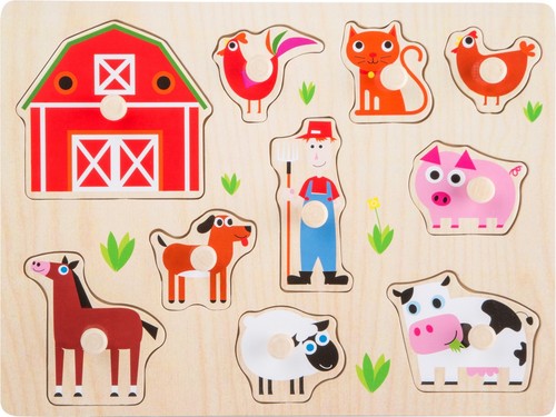 Steck puzzle bauernhof aus - puzzle,