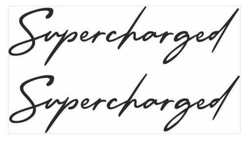 Mini supercharged badge - mini,
