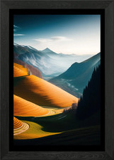 Brauner Sand und Berge