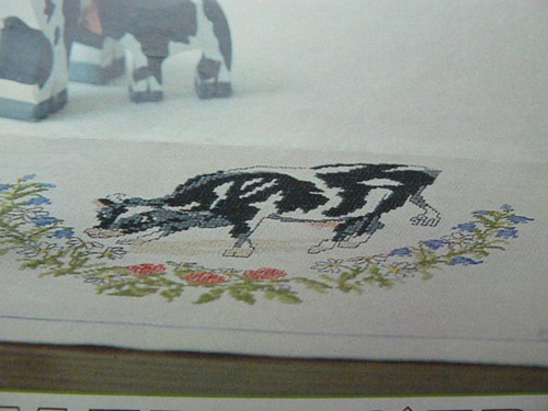 Kreuzstich stickbild blumen - stickbild,