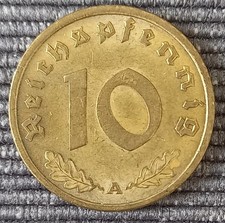 Münze, Deutsches Reich, 10 Reichspfennig, 1937, A
