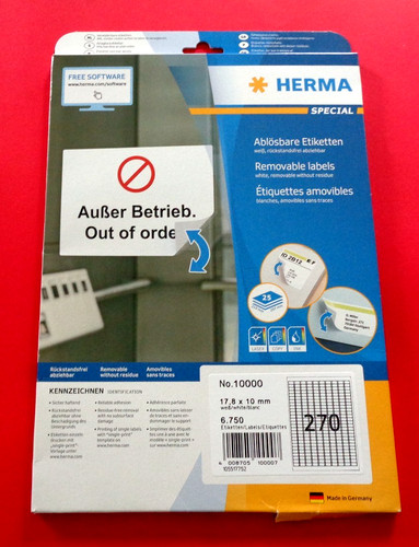 Herma ablösbare etiketten - herma,