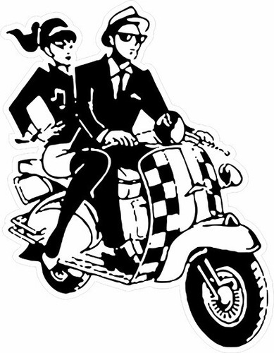 Ska scooter shaped - ska,