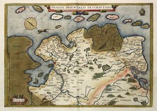 Ostfriesland Original Kupferstich Landkarte Ortelius 1579