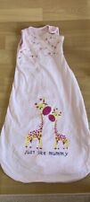 Süßer rosa Baby Schlafsack Giraffe ?? 70 cm 100% Baumwolle!