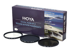 HOYA Filter Kit II 27,28,30,30.5,37,49,52,55,58,62,67,72,77,82mm UV, ND8, CPL