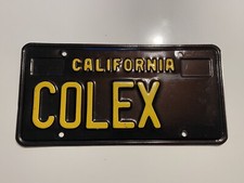 CALIFORNIA - BLACK PLATE - KENNZEICHEN - ORIGINAL - USA - VIP - ROLEX