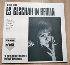Hörspiel LP: Es geschah In Berlin " Zwielichtiges Mädchen/ Ausbrec " MINT- Vinyl