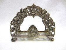 SILBER "800" - Antiker "Servietten-Halter" um 1900- Hildesheimer Rose - 58 Gramm