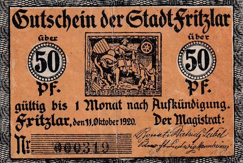 Fritzlar stadt 50 - -, pfennig