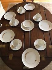 Kaffeeservice Rosenthal Romanze in Dur Gold, by Björn Wiinblad für 5 Personen