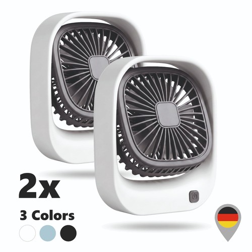 Akku tischventilator - 2x,