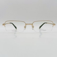 S.T. Dupont Brille Herren Damen eckig gold Titan Halbrand Mod. DP 8046U NEU