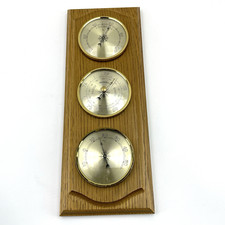 Barometer Wetterstation Eiche