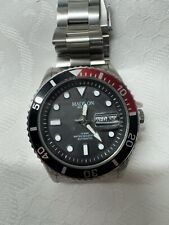 Madison New York „PEPSI“ Day-Date Automatik  10 bar Herrenuhr Glasboden