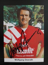 Wolfgang Overath  1. FC Köln taxofit-Satzkarte 1995 original handsigniert