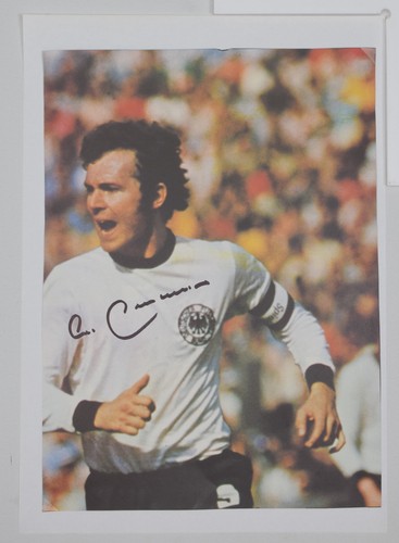 Autogramm franz beckenbauer - autogramm,
