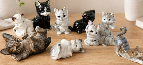 Konvolut katzenfiguren aus - katzenfiguren,