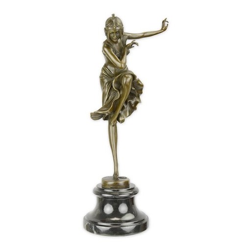 Bronzefigur tänzerin hindu - tänzerin,