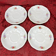 Vtg jarolina white floral - jarolina, 5.5"