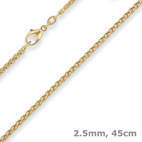 5mm zopfkette goldkette - zopfkette,