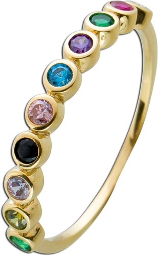 Damen ring gelbgold - gelbgold, 8