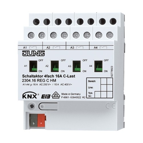 Jung knx schaltaktor fach - schaltaktor, 4-fach