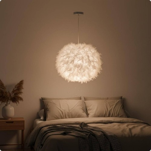 Federkugel lampe natürliche - federkugel-lampe,