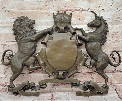 Krone shield bronze wand tafel - krone,