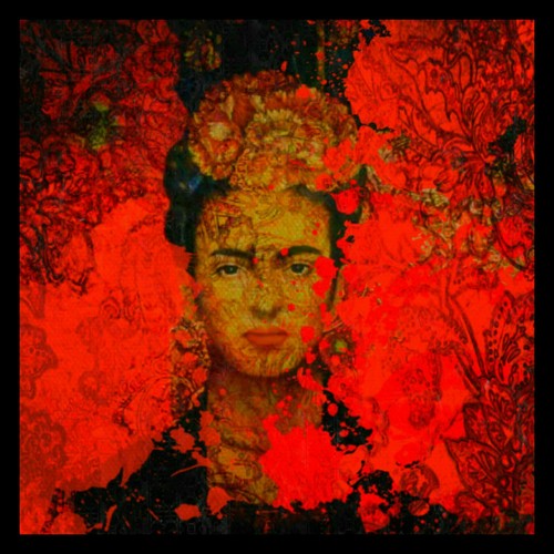 Pop art motiv - pop, kahlo