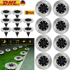 8X SOLARLEUCHTE 8LED