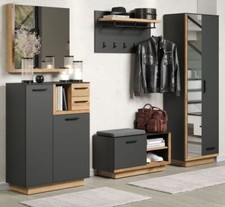 Garderobenkombination grau und