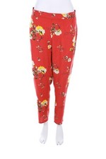 manguun Hose Blumen Print D 40 himbeer-rot