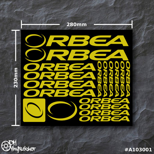Orbea stickersatz gelb - stickersatz,