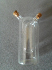 Öl /Essig-Spender, Flasche in Flasche, Glasflasche mit Korkverschluss