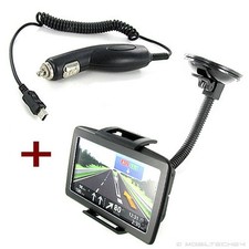KFZ NAVI HALTERUNG + LADEKABEL passt für Navigon 7100 7210 7310 8110 8310 8410 2