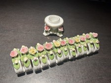 12 Serviettenringe Porzellan