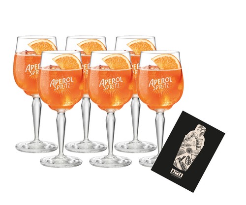 Aperol spritz glas 6er - aperol,