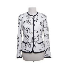 Rena Lange, Blazer, Größe: 36, Weiß, Baumwolle/Polyester, Paisley, Damen -lQ4