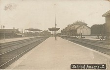 Ansichtskarte "Bahnhof Amagne