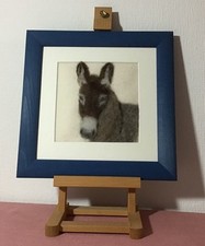 (62,50/VKE) Filzbild: Esel