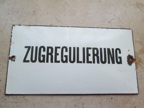 Altes emailleschild - altes,