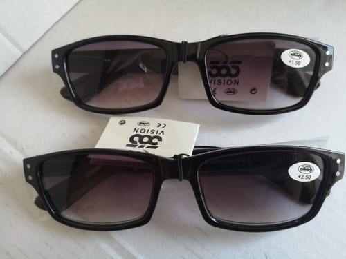 Dunkel getönte lesebrille - dunkel,