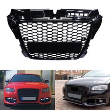 Kühlergitter Kühlergrill SCHWARZ für 08-12 Audi A3 8P Limo Sportback Facelift