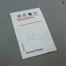 5x Original Volkswagen Aufkleber Hinweisschild 000010006