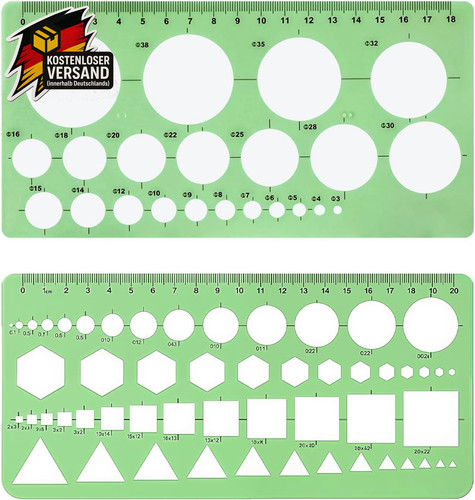 Kreisschablone set für - kreisschablone,