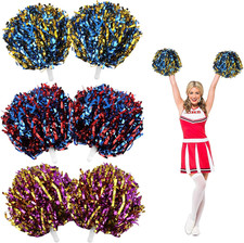 6 Stück Cheerleader Pompons